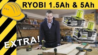 RYOBI ONE AKKU TEST  LOHNT DER 100 EURO AKKU 5Ah ONE AKKU vs 15Ah AKKUSCHRAUBER VERGLEICH [upl. by Kelley447]