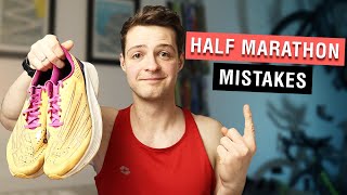 5 Beginner Half Marathon Mistakes To Avoid  Fix Them [upl. by Leimaj]