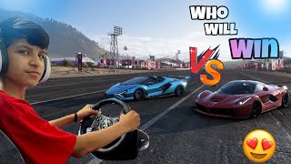 LAMBORGHINI VS FERRARI😧 KON JITEGA [upl. by Ashien]