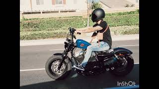 Harley Davidson Sportster Forty Eight XL1200X mini roll vid [upl. by Etnohc845]