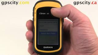 The Route Planner in the Garmin eTrex 10 with GPS City [upl. by Giarg34]