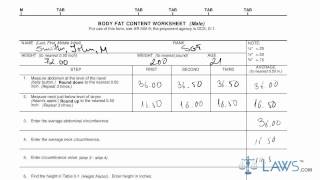 Learn How to Fill the DA form 5500 Body Fat Content Worksheet [upl. by Adnohsat]