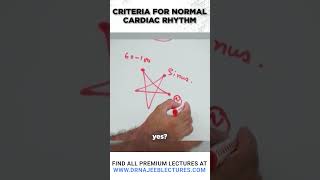 Criteria for Normal Cardiac Rhythm drnajeeblectures drnajeeb shortvideo [upl. by Tess]