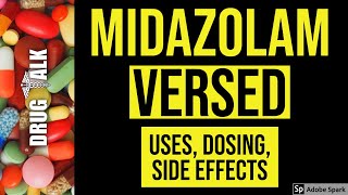 Midazolam Versed  Uses Dosing Side Effects [upl. by Aikal108]