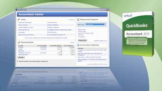 QuickBooks Accountant 2012 Accountant Center [upl. by Anoik]