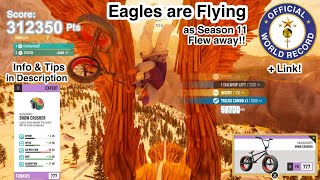 Eagles are Flying LivE • World Record • 312k points using Snow BMX via Lb in Riders Republic [upl. by Ennaus]