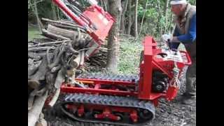 MOTOCARRIOLA CINGOLATA FORESTALE GIOR 800 KG  KAWASAKI MARUYAMA da Giordano Cairo  Video 3 [upl. by Einnaf]