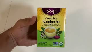 How Good Is Yogi Green Tea Kombucha Tea Honest Review [upl. by Karab837]