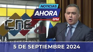 Noticias de Venezuela hoy en Vivo 🔴 Jueves 5 de Septiembre de 2024  Ahora Emisión Central [upl. by Anse557]