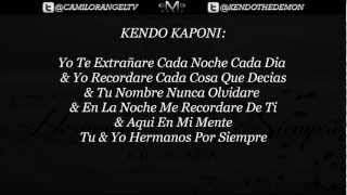 HERMANOS POR SIEMPRE CON LETRA  KENDO KAPONI [upl. by Farley]