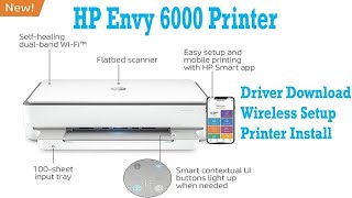 HP Envy 6000 WiFi Setup  HP Printer Wireless Setup  123hpcomsetup [upl. by Herates542]