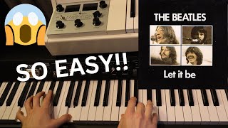 How to Play quotLet it Bequot on Piano EASY TUTORIAL [upl. by Rodolph]