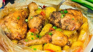 Pollo con patate nel sacchetto al forno una delizia  SaporitoTV [upl. by Essile]