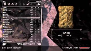 Skyrim Dawnstar Khajit Caravan Chest Glitch [upl. by Rez432]