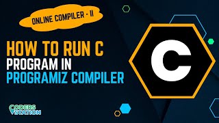 How to run C program in online compiler programiz compiler  Online programiz C compiler [upl. by Lilith]