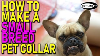 How To Make a Tiny Biothane Dog Collar [upl. by Etka]