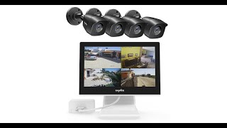 How to Set up amp Install SANNCE Security Camera System with Monitor DT41FEC51ERC51ESC51ETC51EQ [upl. by Bina]