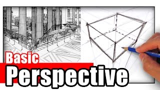 How to Draw in Perspective for Beginners [upl. by Lingwood]