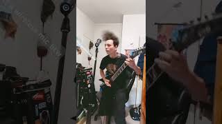 Practicing vocals to sylosis metal shorts espguitar [upl. by Nenney]