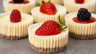 Easy Mini Cheesecakes Recipe [upl. by Flower]