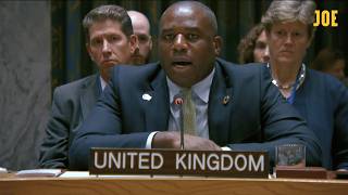 David Lammy calls Russia a quotmafia statequot in unbelievable speech at the UN [upl. by Kernan]