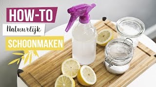 Howto schoonmaken met natuurlijke ingrediënten  Westwing [upl. by Acassej]