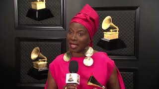 ANGELIQUE KIDJO OneOnOne Interview  2022 GRAMMYs [upl. by Kelson]