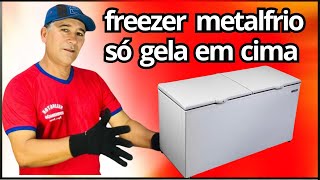 PORQUE O FREEZER SÓ GELA A PARTE DE CIMAMETAL FRIO VAZAMENTO INTERNO [upl. by Carlotta]