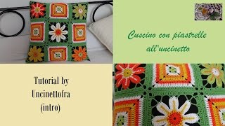 cuscino con piastrelle alluncinetto tutorial intro [upl. by Obaza209]