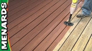 How To Refinish A Deck  Menards [upl. by Carmelle]