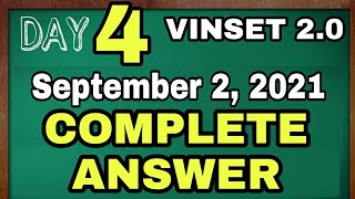 VINSET 20 DAY 4 COMPLETE ANSWERDEPED INSET 2021September 2 2021 [upl. by Ashli827]