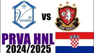 HNK Gorica vs NK Varaždin Naglasci 00  Prva HNL 202425 [upl. by Livia]