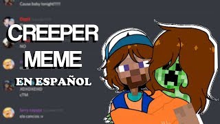 Creeper Aw man Meme DEFINITIVO  En español B [upl. by Yatnohs823]