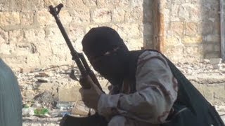 Exclusive video of rebel snipers fighting in Syria [upl. by Nnayllehs700]