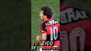 GOLAÇO DE ZICO PELO FLAMENGO NA AMÉRICA🇨🇦🔴⚫️🐔 futebol flamengo zico [upl. by Drooff]