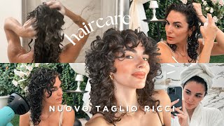 Taglio drastico ricci  haircare routine 🌺🍓🫶✨ [upl. by Polash]