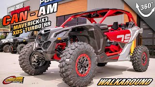 Walkaround  2024 CanAm® Maverick X3 X ds Turbo RR Fiery Red amp Hyper Silver [upl. by Telfer]