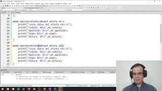 Estructuras en C  Funciones con estructuras [upl. by Bej]