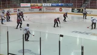 2018 Canadian Juvenile Broomball Championships Day 4Game 5  Quebec Blitz vs Quebec Frost [upl. by Aikcir995]