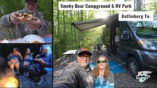 Smoky Bear Campground amp RV Park Gatlinburg Tn Hotdogs Smores amp Fireside Chat [upl. by Dela]