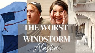 WORST Windstorm in Alaska 2022  90 mph Wind  Our Perspective [upl. by Tulley]