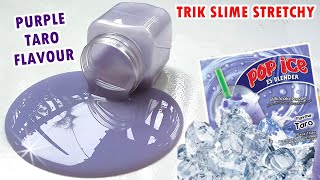 Cara Membuat Slime Dari Pop Ice Rasa Taro  Stretchy Abis [upl. by Allimac17]