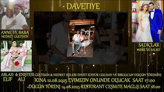 🌹Davetiye Birgül ve Gülhan Kina 12082025 Düğün 14082025🌹 [upl. by Miuqaoj]