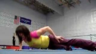 Viko Newman Fitness Competitor 1 arm push ups [upl. by Gnah303]