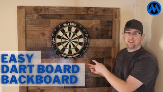 Super Easy DIY Dart Board Backboard [upl. by Eiramoj]