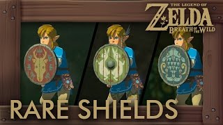 Zelda Breath of the Wild  Rare Shield Locations Hunters Fishermans amp Emblazoned Shield [upl. by Mayberry47]