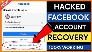 How to Recover Hacked Facebook Account Without Email Password or Phone Number 2024 [upl. by Hamid]