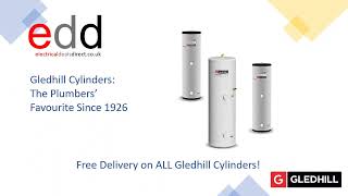 Efficient Water Heating Gledhill Unvented Stainless Platinum Indirect Cylinder 180L PLTIN180 [upl. by Urbanus]