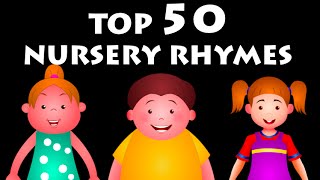 Top 50 Rhymes For Kids  Nursery Rhymes Collection For Children [upl. by Adnohsed]