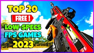 TOP 20 FreetoPlay FPS GAMES for Low End PCLaptop  2023 2GB RAM  No Graphics Card Needed [upl. by Eirdua]